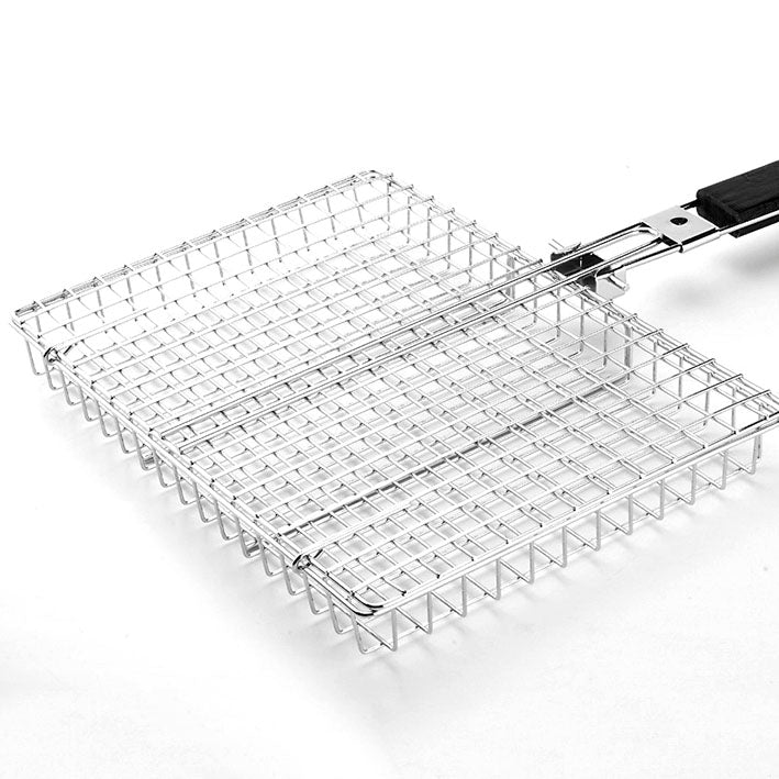 Multi-functional Folding BBQ Basket – Perfect for Fish & Chicken