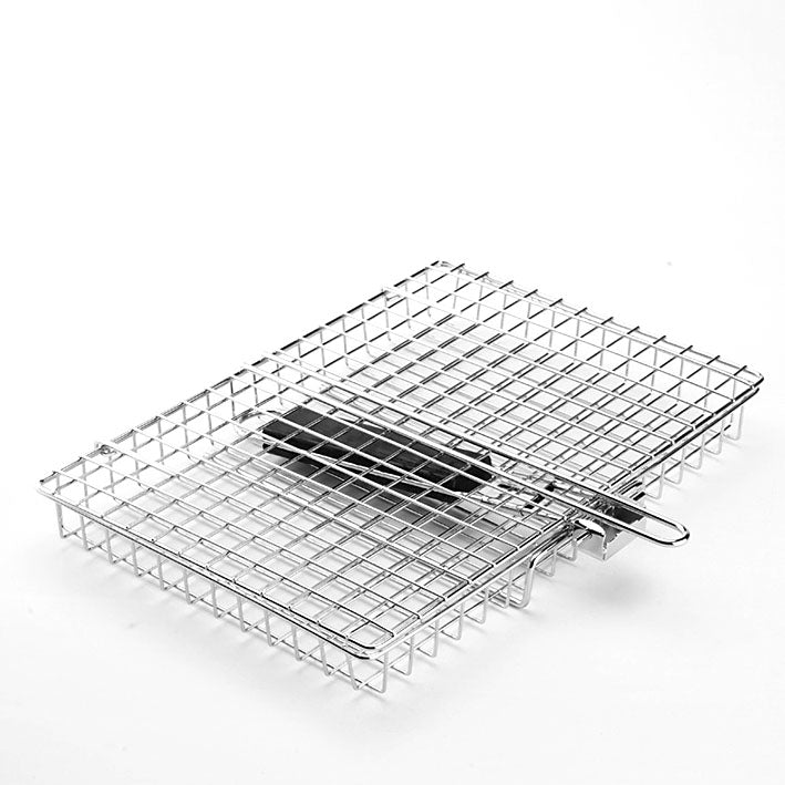 Multi-functional Folding BBQ Basket – Perfect for Fish & Chicken