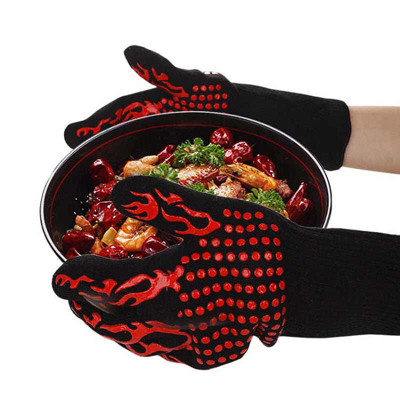 Heat-Resistant Kitchen Barbecue Gloves