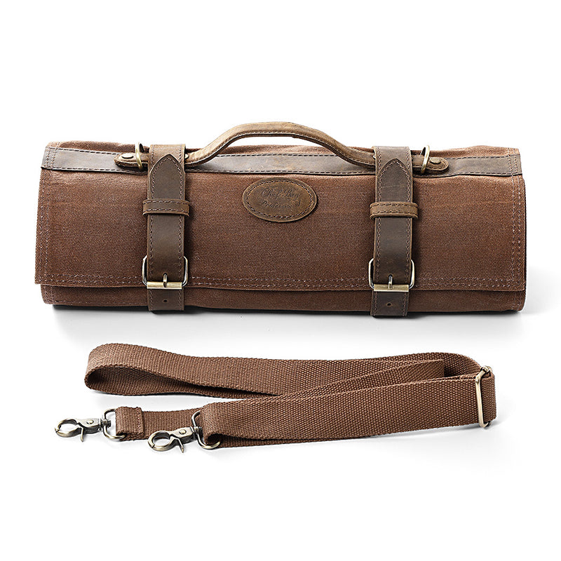 Knife Roll Bag Premium Leather Crafted