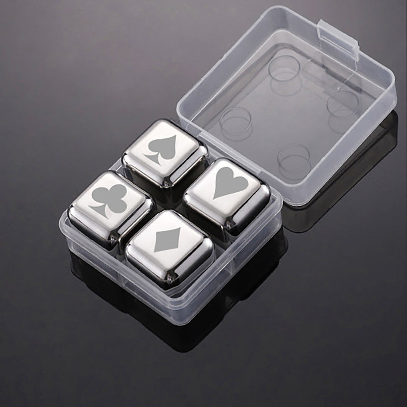 Whiskey Stones Chillers Silver