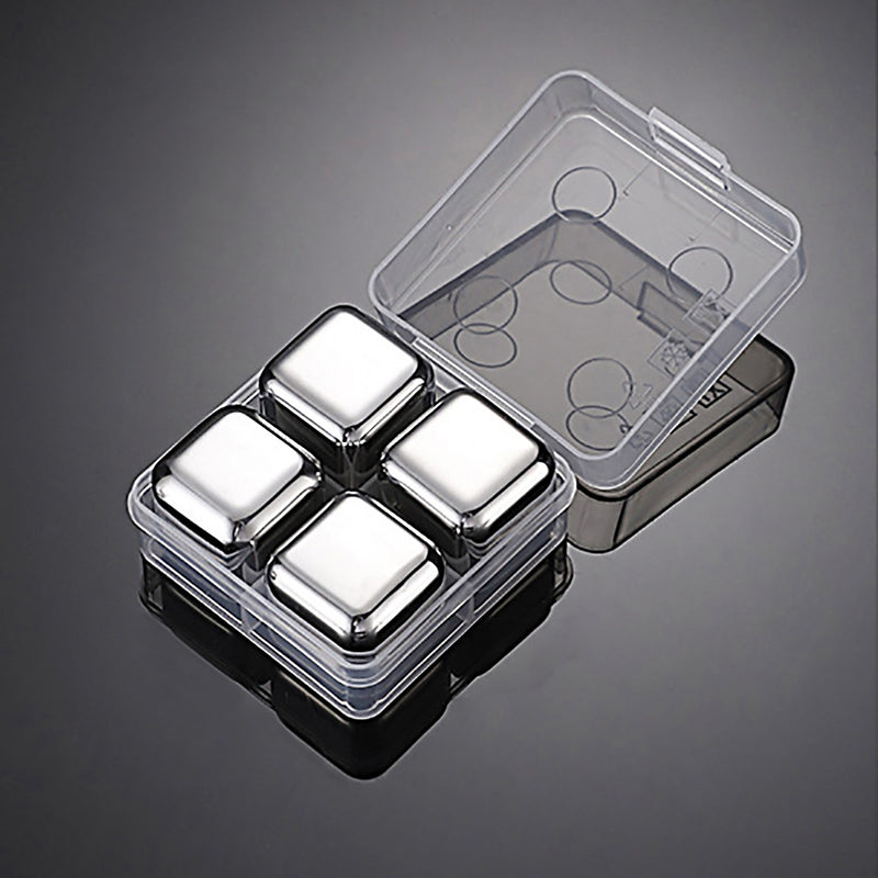 Whiskey Stones Chillers Silver