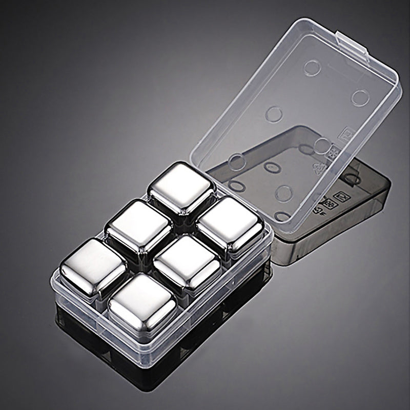 Whiskey Stones Chillers Silver