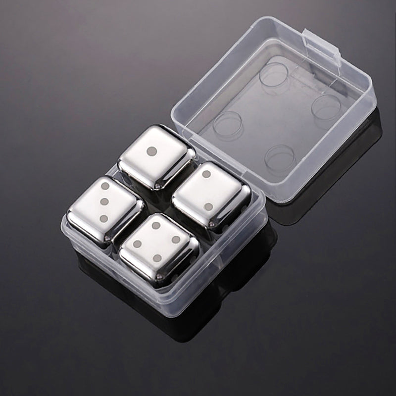 Whiskey Stones Chillers Silver