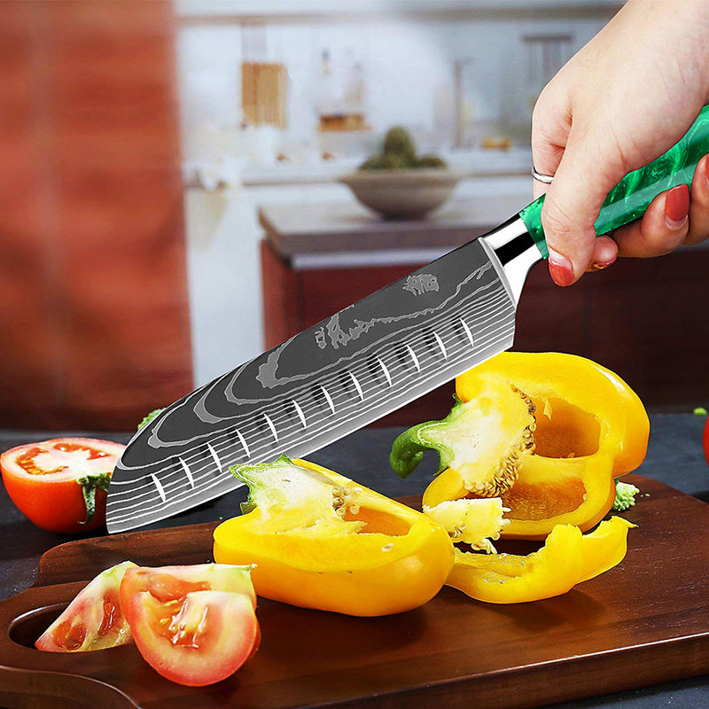 Razor Sharp Kitchen Knife Green